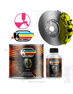 Vernice 2K Alta Temperatura Pinze Freno Giallo - Modena -...