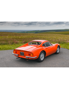 Acrílico Color Modelado Naranja Rojo Ferrari Dino 206 GT...
