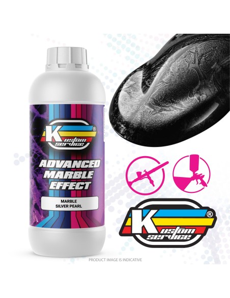 Custom Marmorierte Farbe Perlat Silber