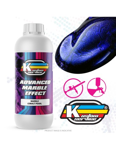 Custom Marmorisierte Farbe Blau Kobalt Perlat