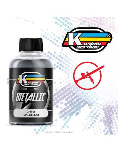 Metallica Magnesium Effekt Farbe für Airbrush Basis Alkohol 30ml - CHR06