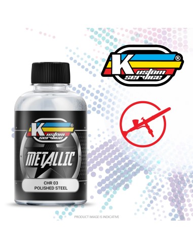 Polished Steel Metallic Effect Alcohol Base...