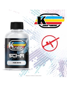 Color acrílico blanco puro para aerógrafo 20ml