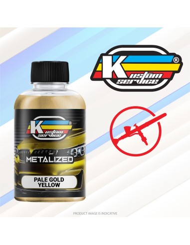 Colore Acrilico Metallizzato Oro Pallido Giallo per Aerografo - 30ML