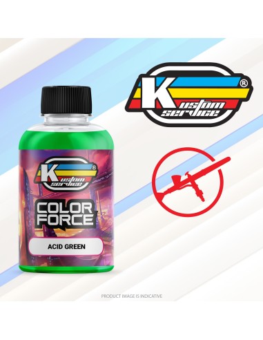 Colore acrilico modellismo verde acido color force per aerografo - 30ml