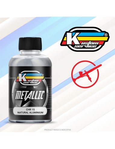 Metallica Farbe Duralluminio Effekt für Airbrush Basis Alkohol 30ml - CHR12