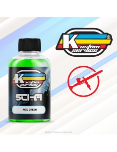 Color acrílico ácido verde para aerógrafo 30ml