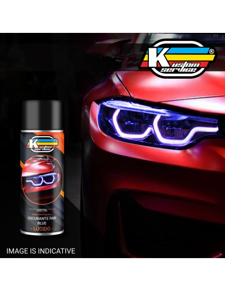 Oscurante Spray Fari Fanali Blu Lucido Trasparente