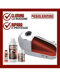Tank Sealer Rosso Piccolo Kit Trattamento Antiruggine...