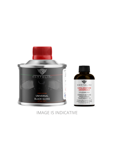 Nero Lucido 2K Vernice Motore Alta Temperatura Motori Moto E Auto  - 250GR
