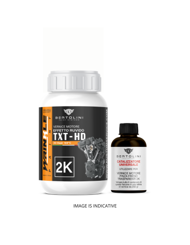 Nero Opaco Testurizzato 2K Vernice Motore Alta...