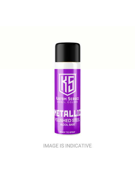 Efecto acero de pintura metálica para aerógrafo base de alcohol 30ml - CHR03