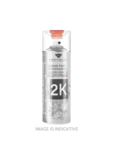 GRIGIO METALLIZZATO 2K - Per Motori Contemporanei E D'Epoca Spray Alta Temperatura - 400Ml