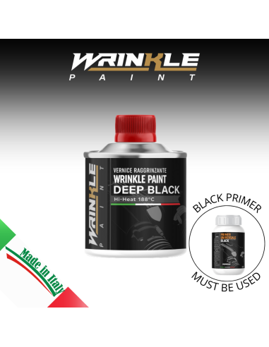 Peinture Vermiculée Noir Profond Harley Davidson Haute Température Moteur - 250g