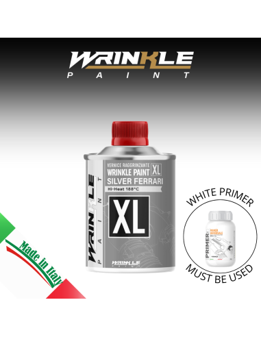 Peinture Vermiculée Gris Argent Ferrari XL (Metal Gray) Haute Température - 500g