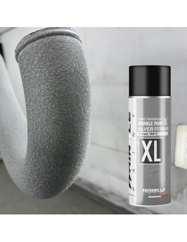 Vernice Raggrinzante Spray Grigio Argento...