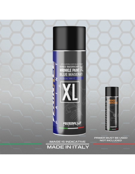 Wrinkle Paint Spray Blue Maserati XL High Heat  - 400ml