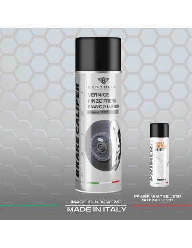 Bianco Lucido - Vernice Spray Pinze Freno Alta Temperatura 1K