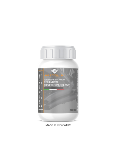 Vernice Alta Temperatura Grigio Silver Ceramico liquido 850° - 250gr