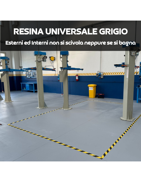 Resina Pavimenti Grigio Cemento Universale Garage Officine