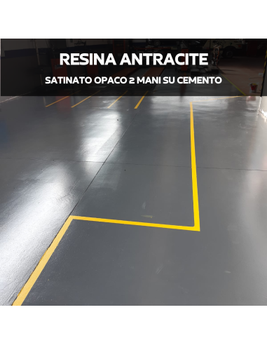 Resina Pavimenti Grigio Antracite Opaco Ral...