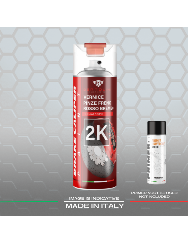 Rosso lucido Spray 2K - Vernice Spray Pinze E Motore Alta Temperatura - 400ml