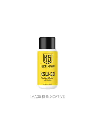 Trasparente Acrilico ad Acqua Semi Lucido KSW60 per Modellismo - 50ml