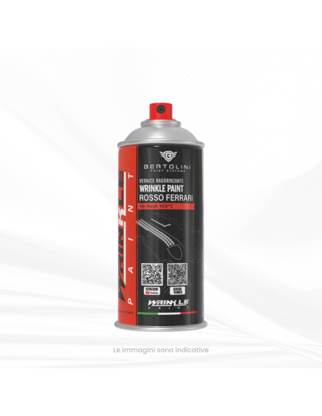 Kit Vernice Raggrinzante Spray Rosso Ferrari Alta Temperatura Motore - 400ml