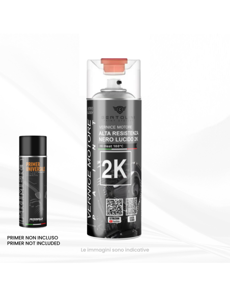 Hi Heat Brake Caliper Spray Paint Black Gloss 2K - 400ml