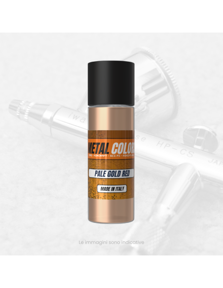 Farbe Acryl Metallisiert Blassgold Rot für Airbrush - 30ML
