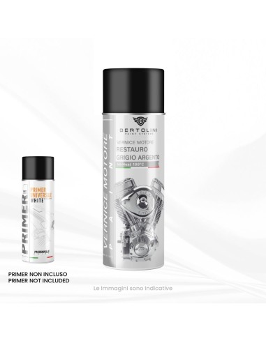 GRIS METALIZADO DE ÉPOCA 1K - Pintura para Motor en Spray Alta Temperatura - 400ml