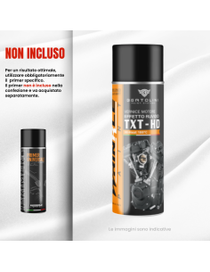 Spray Nero Opaco Texturizzato 2K Ibrido Spray Vernice... 2