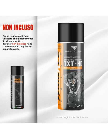 Spray Nero Opaco Texturizzato 2K Ibrido Spray Vernice Motore Alta Temperatura Goffrata - 400ml