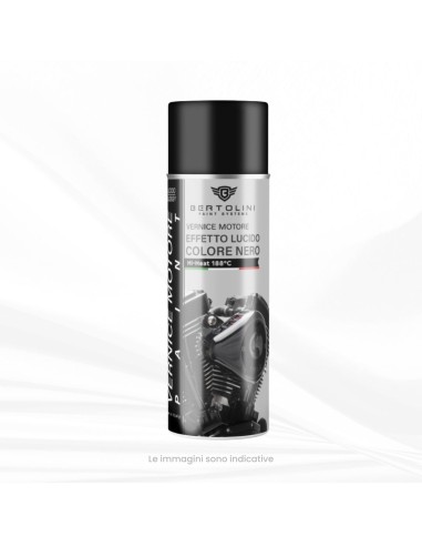 Glänzend Schwarz 1K Motorlack Spray Hochtemperatur - 400ml