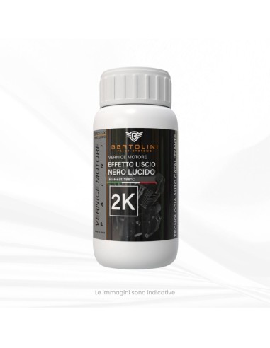 Nero Lucido Vernice Motore Moto 2K Alta Temperatura - 250GR