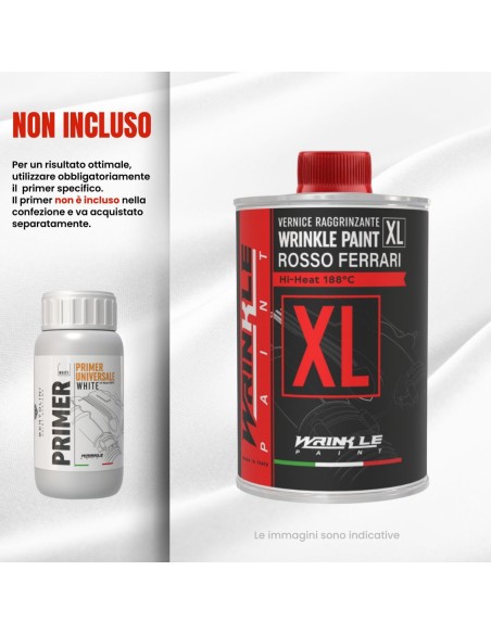 Peinture Vermiculée XL Rouge Ferrari Haute Température pour Moteur - 500g