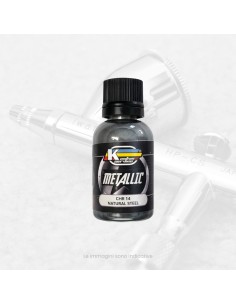 Vernice Metallica Natural Steel per Modellismo Base Alcol...