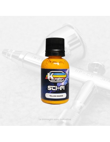 Gelb Orange Acryl Farbe für Airbrush 20ml