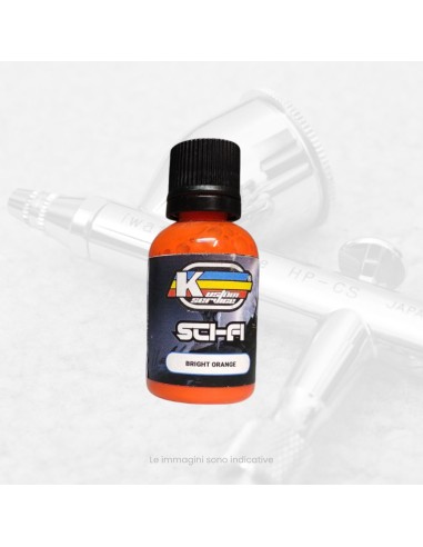 Arancio Luminoso Colore Acrilico Per Aerografo...