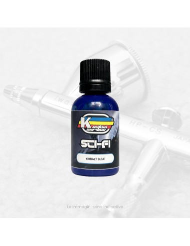 Color acrílico azul cobalto para aerógrafo - 30ml