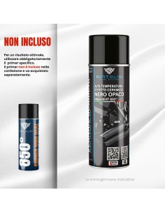 High Temperature Matte Black Ceramic Paint 850° - 400ml 2