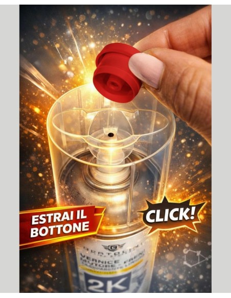 Vernis Transparent Brillant 2K Spray - Moteur et Pinces Peinture Haute Température - 400ml