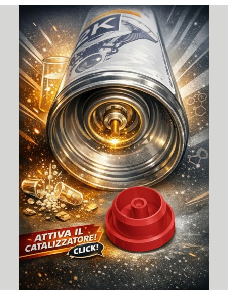 TRANSLUCENT GLOSS 2K SPRAY - Motor and Brake Caliper High Temperature Paint - 400ml