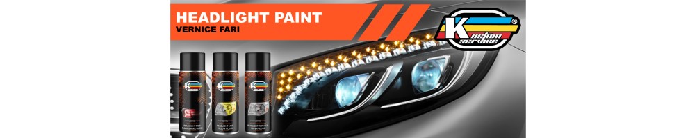 Apagón y pintura transparente para faros y faros