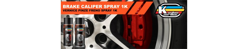 Vernice spray 1k per pinze freni auto e moto